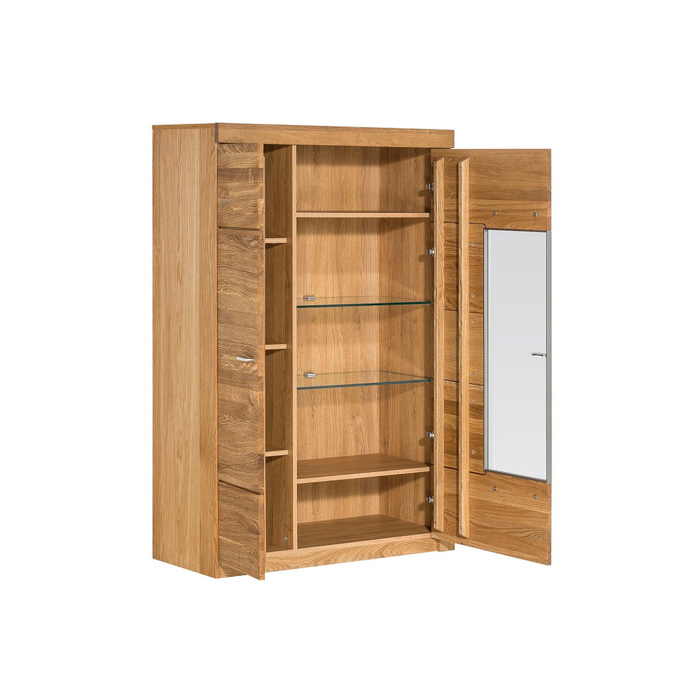 
                  
                    Highboard Front Eiche massiv mit Hirnholzscheibe - Velle
                  
                
