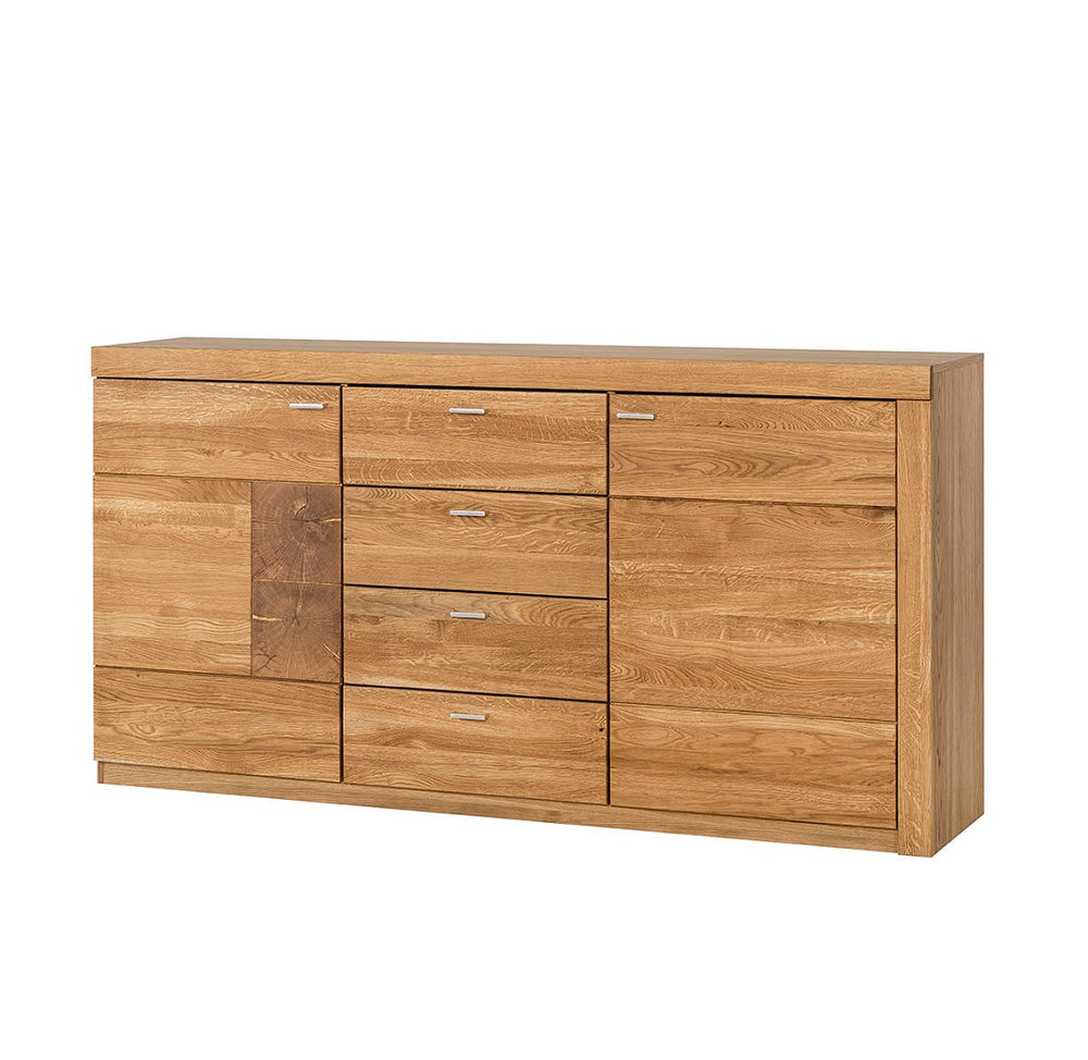 Sideboard Front Eiche massiv Hirnholzscheibe - Velle