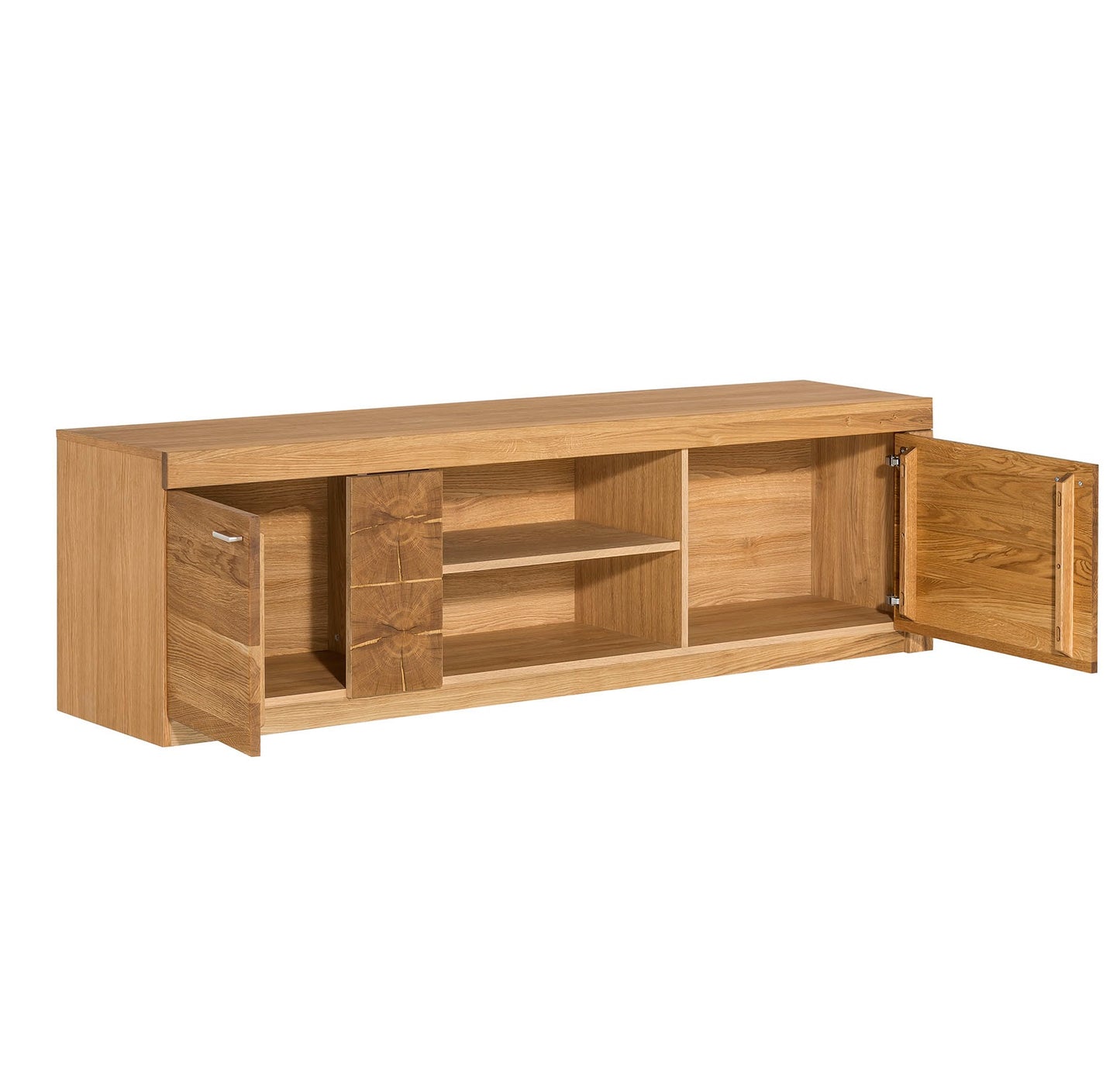 
                  
                    Fernsehschrank Front Eiche massiv mit Hirnholzscheibe - Velle
                  
                