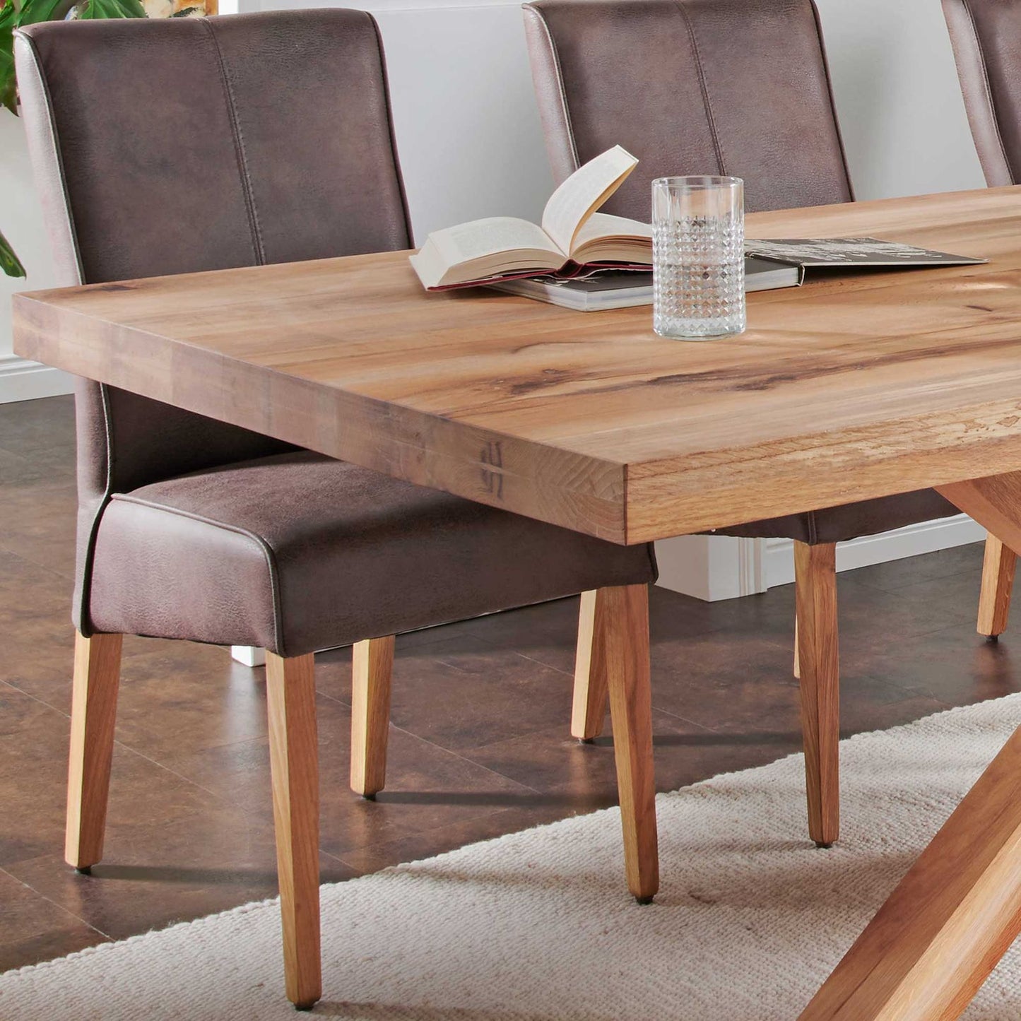 
                  
                    Esstisch 240 x 100 cm Eiche massiv - Star
                  
                