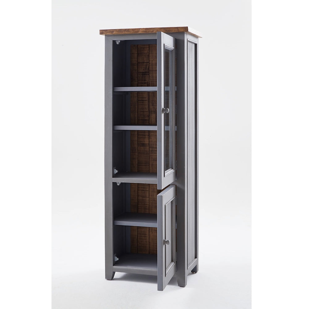 
                  
                    Vitrine 1 trg. Pinie massiv recycelt grau / natur Landhaus Byron
                  
                