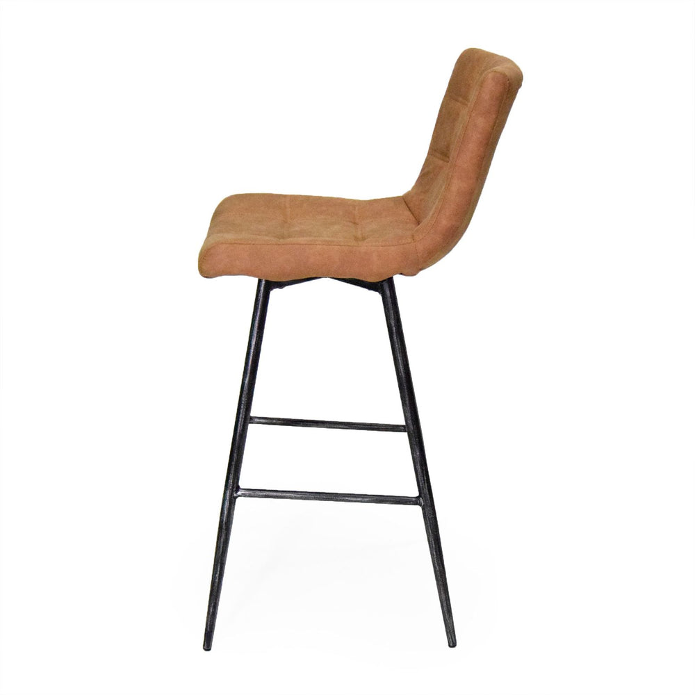 
                  
                    Barhocker 2er-Set Polsterbezug natur / Metallgestell - Lina
                  
                