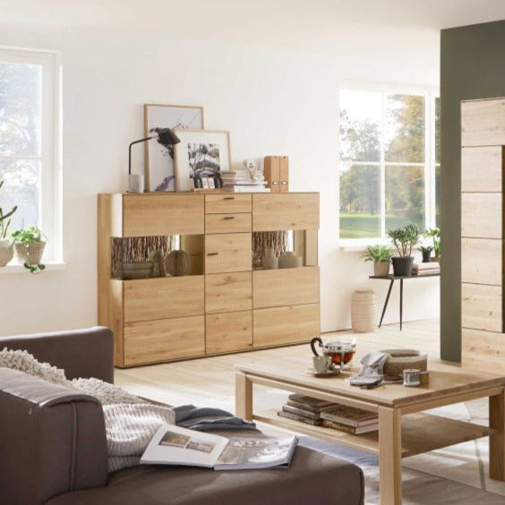 
                  
                    Highboard Wildeiche massiv Wöstmann Menora - Messemuster
                  
                