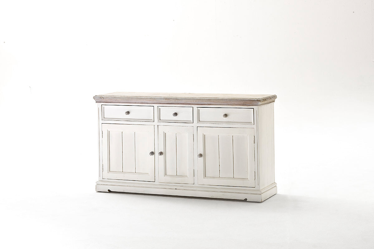 
                  
                    Sideboard Kiefer massiv Landhausstil weiss / white sanded- Opus
                  
                