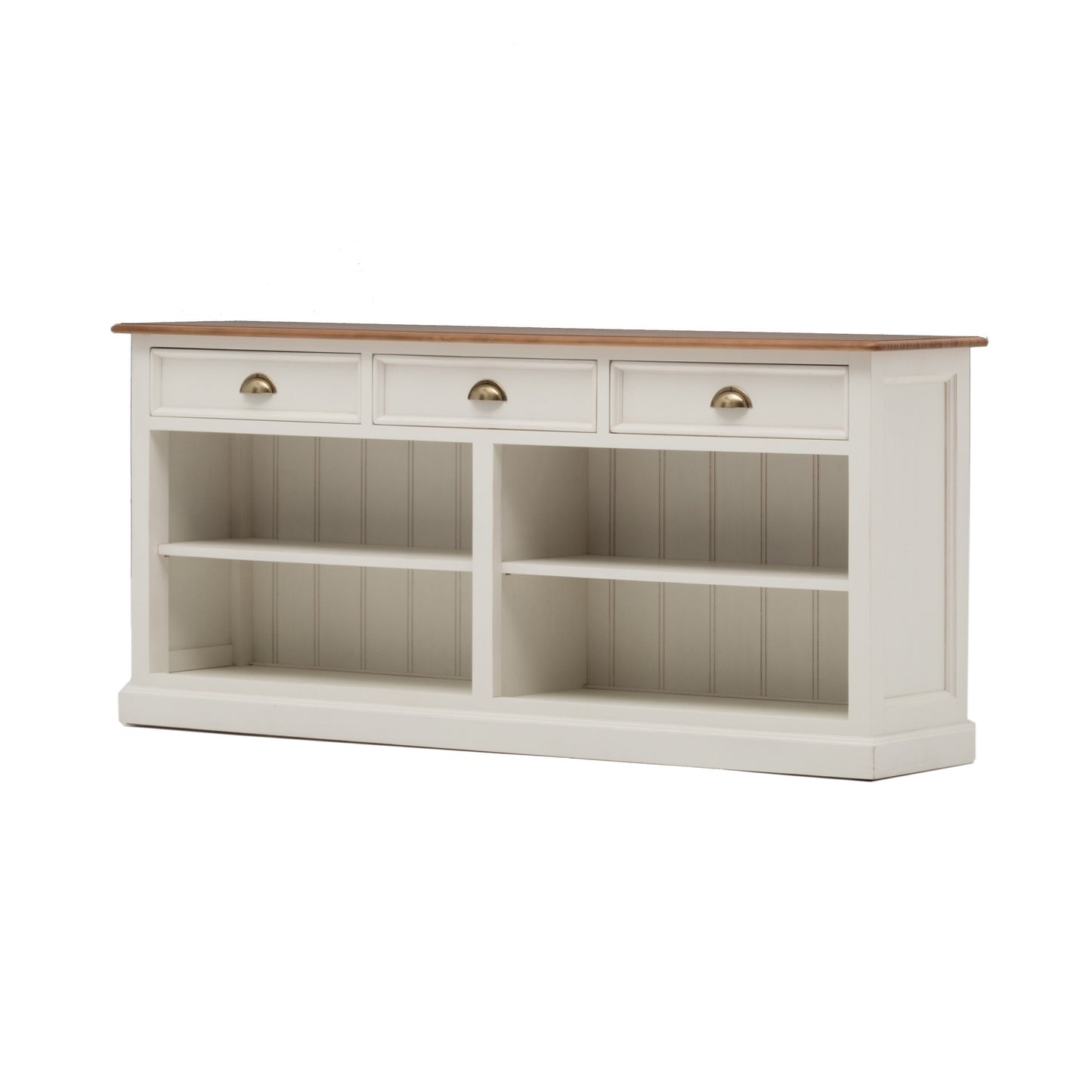 
                  
                    Sideboard Pinie teilmassiv weiß/natur Landhausstil New Port
                  
                